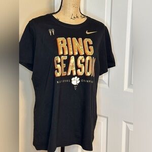 Clemson Tigers Nike 2018 National Champions “RING SEASON” T-Shirt BLACK GOLD